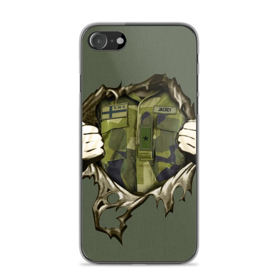 Personalized Sweden Army Phone Case Printed 22JUL-HQ14