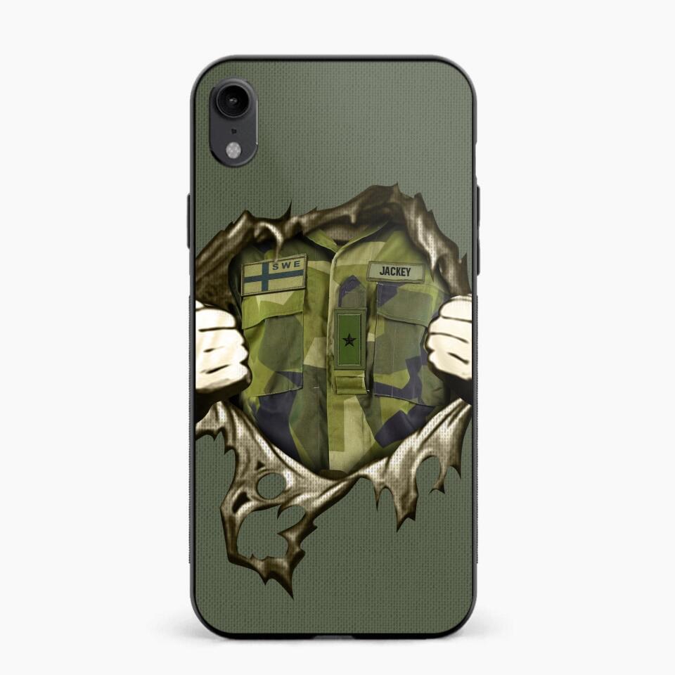Personalized Sweden Army Phone Case Printed 22JUL-HQ14