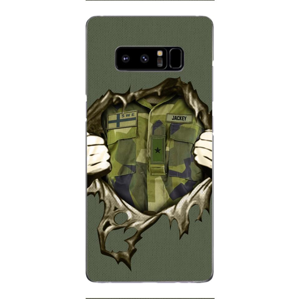 Personalized Sweden Army Phone Case Printed 22JUL-HQ14
