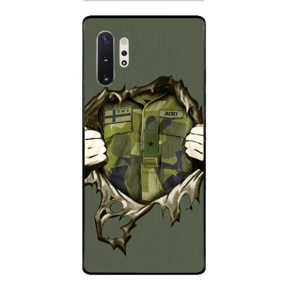 Personalized Sweden Army Phone Case Printed 22JUL-HQ14
