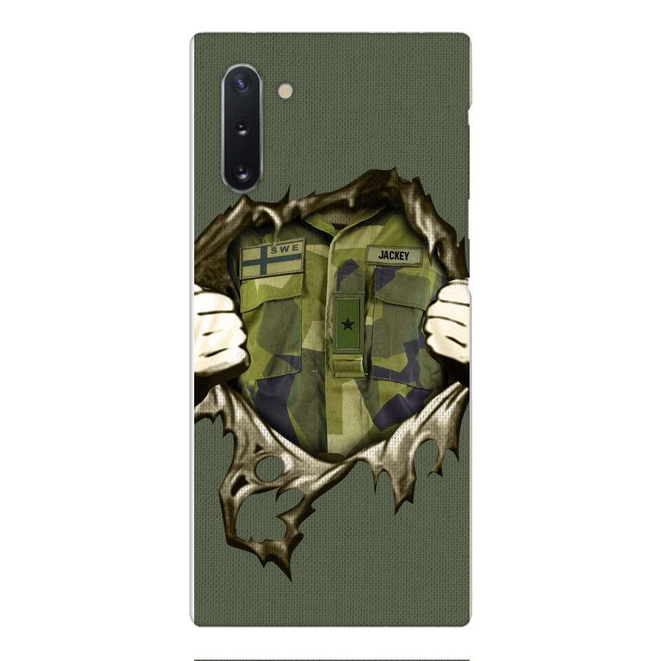 Personalized Sweden Army Phone Case Printed 22JUL-HQ14