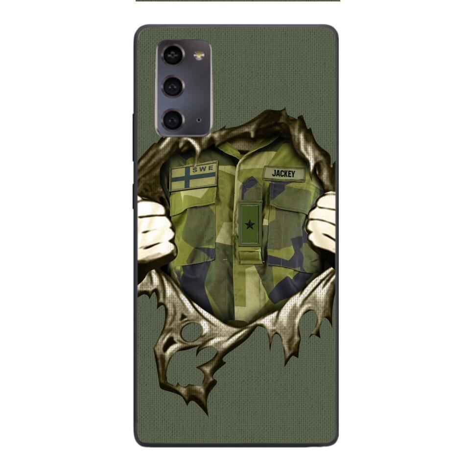 Personalized Sweden Army Phone Case Printed 22JUL-HQ14