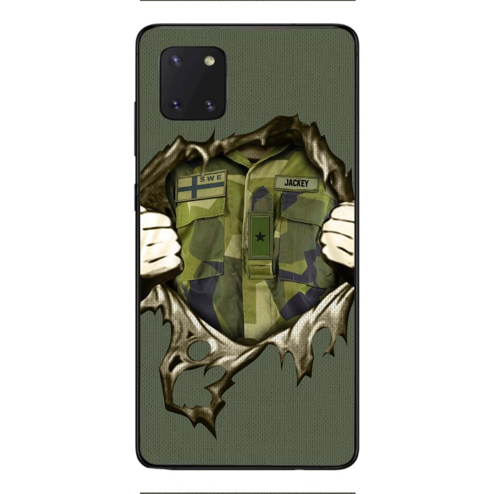 Personalized Sweden Army Phone Case Printed 22JUL-HQ14
