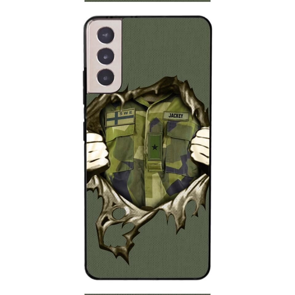 Personalized Sweden Army Phone Case Printed 22JUL-HQ14