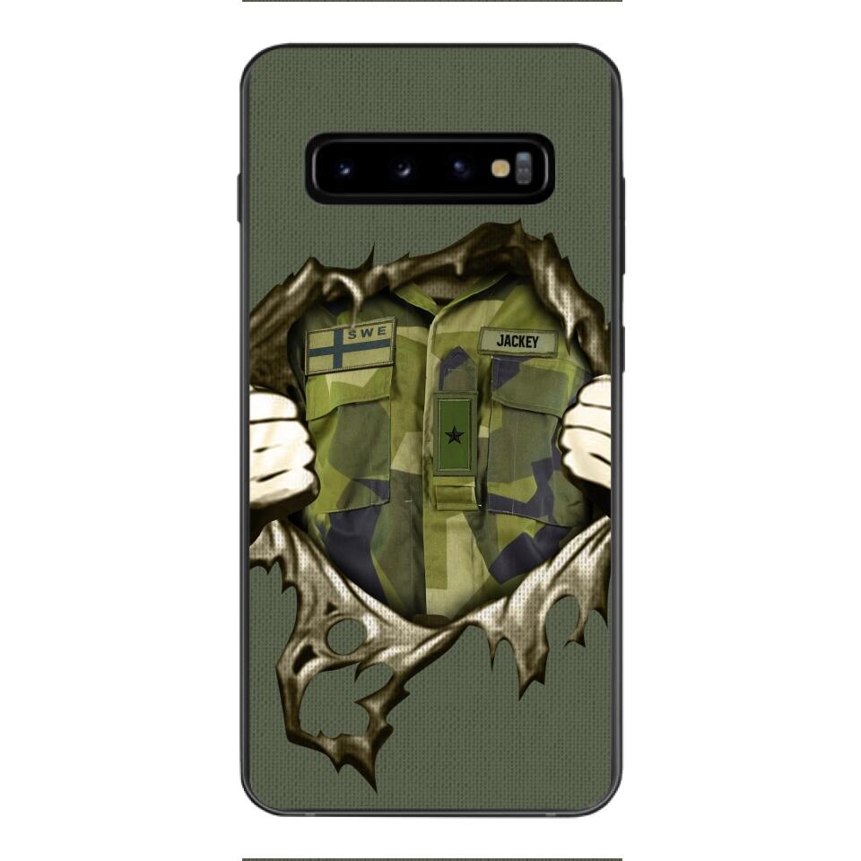 Personalized Sweden Army Phone Case Printed 22JUL-HQ14