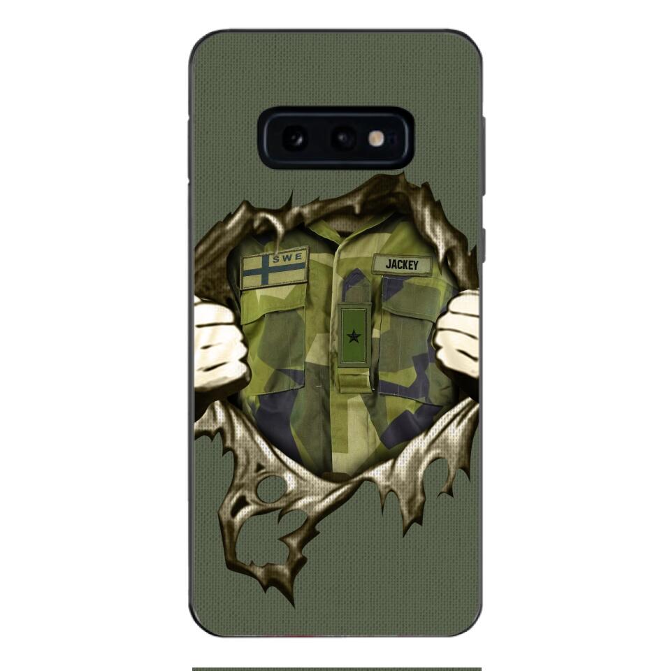 Personalized Sweden Army Phone Case Printed 22JUL-HQ14