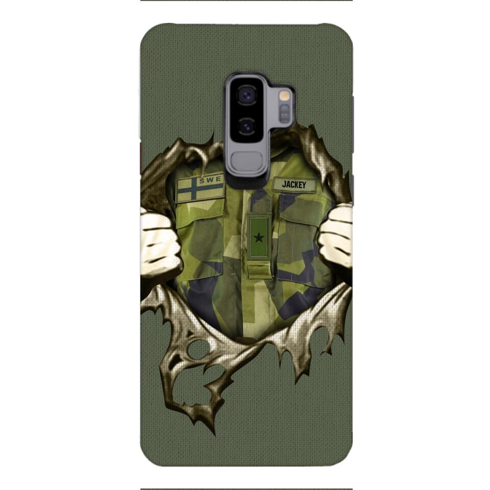 Personalized Sweden Army Phone Case Printed 22JUL-HQ14