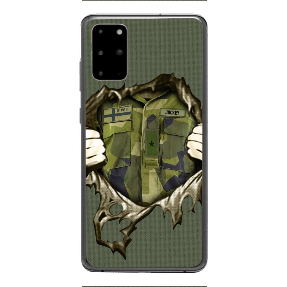 Personalized Sweden Army Phone Case Printed 22JUL-HQ14