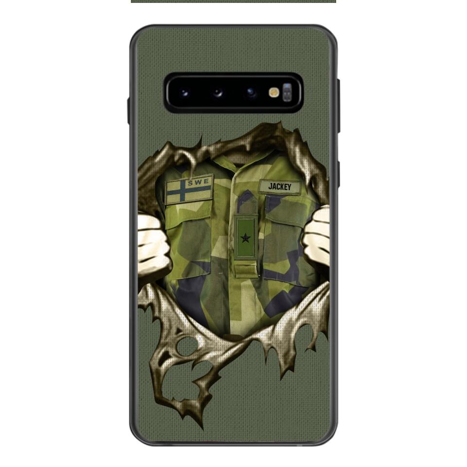 Personalized Sweden Army Phone Case Printed 22JUL-HQ14