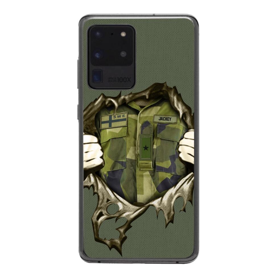Personalized Sweden Army Phone Case Printed 22JUL-HQ14