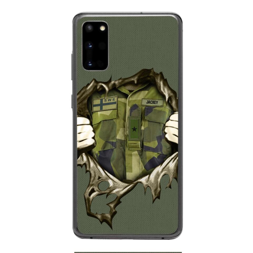 Personalized Sweden Army Phone Case Printed 22JUL-HQ14
