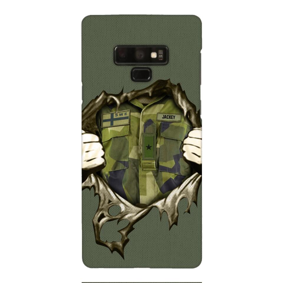 Personalized Sweden Army Phone Case Printed 22JUL-HQ14