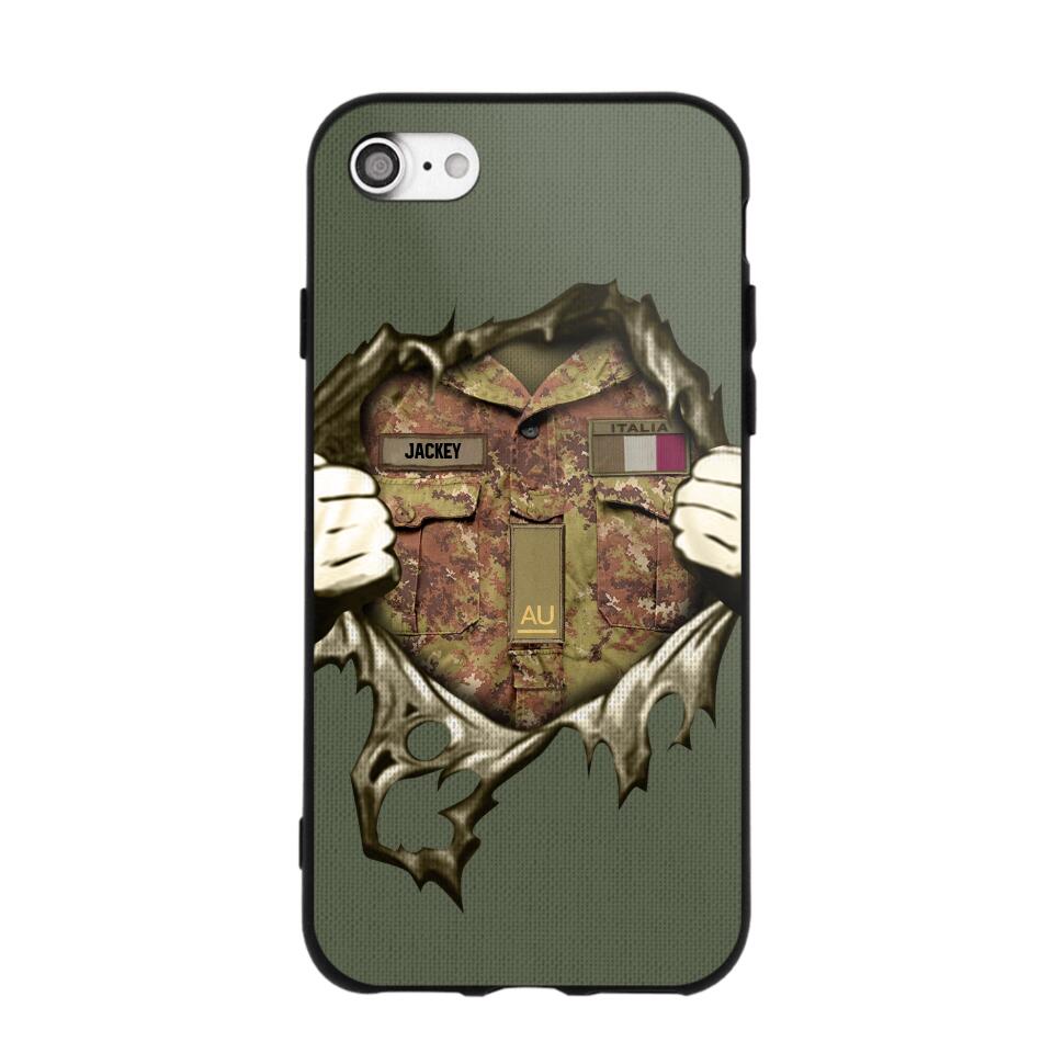 Personalized Italian Army Phone Case Printed 22JUL-HQ14