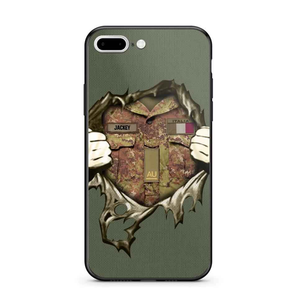 Personalized Italian Army Phone Case Printed 22JUL-HQ14