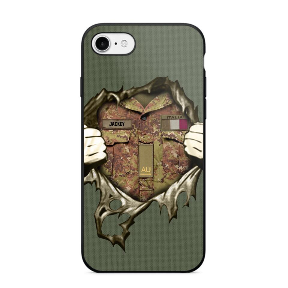 Personalized Italian Army Phone Case Printed 22JUL-HQ14