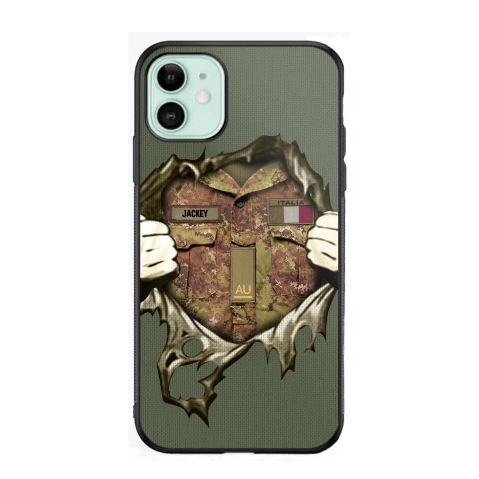 Personalized Italian Army Phone Case Printed 22JUL-HQ14