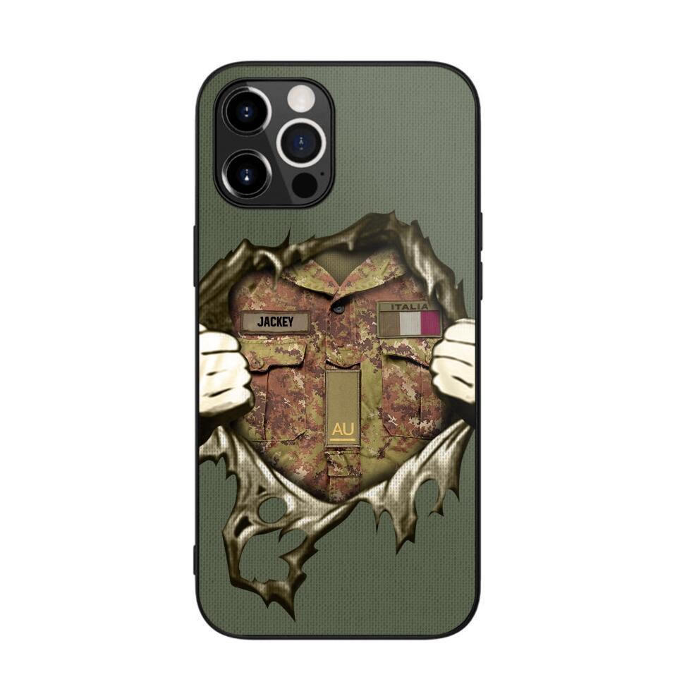 Personalized Italian Army Phone Case Printed 22JUL-HQ14
