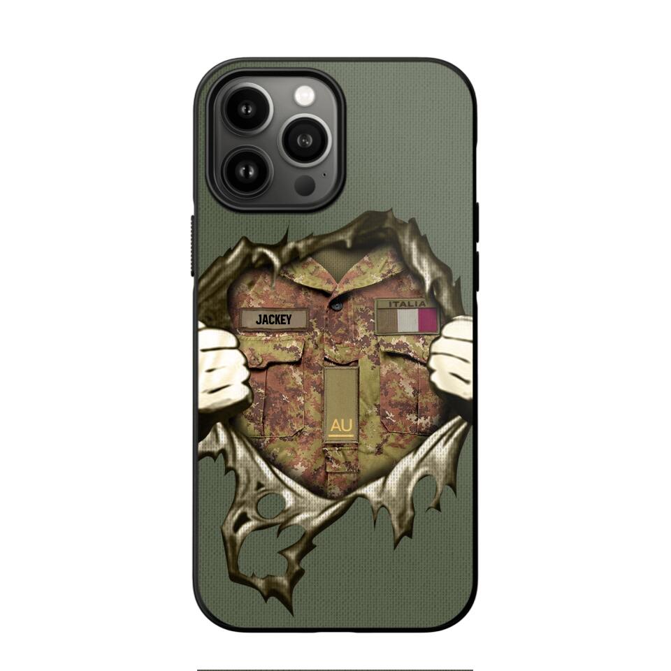 Personalized Italian Army Phone Case Printed 22JUL-HQ14