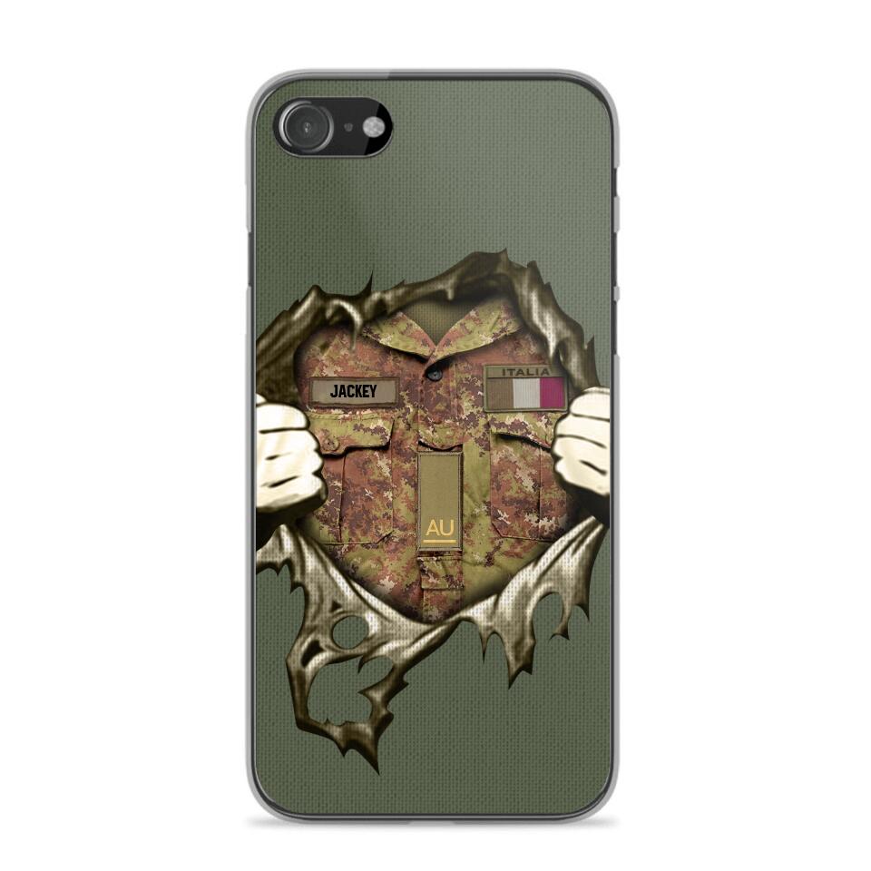 Personalized Italian Army Phone Case Printed 22JUL-HQ14
