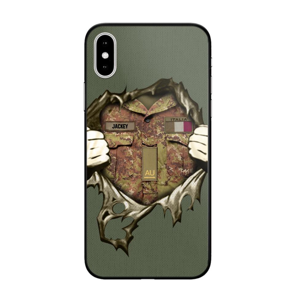 Personalized Italian Army Phone Case Printed 22JUL-HQ14