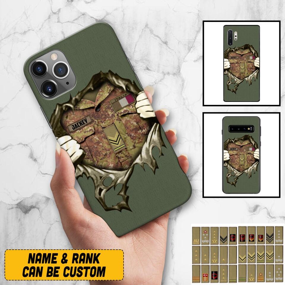 Personalized Italian Army Phone Case Printed 22JUL-HQ14