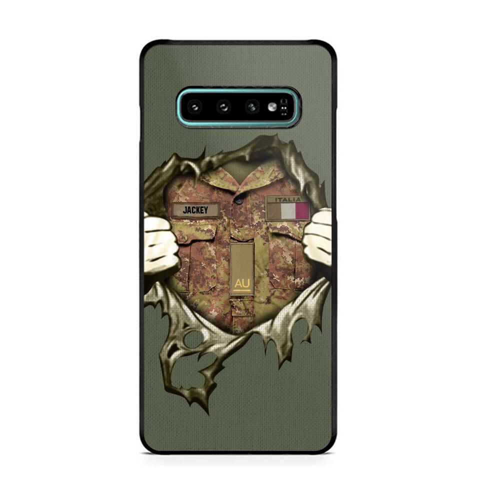 Personalized Italian Army Phone Case Printed 22JUL-HQ14