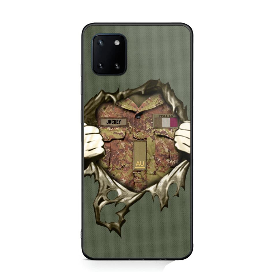 Personalized Italian Army Phone Case Printed 22JUL-HQ14