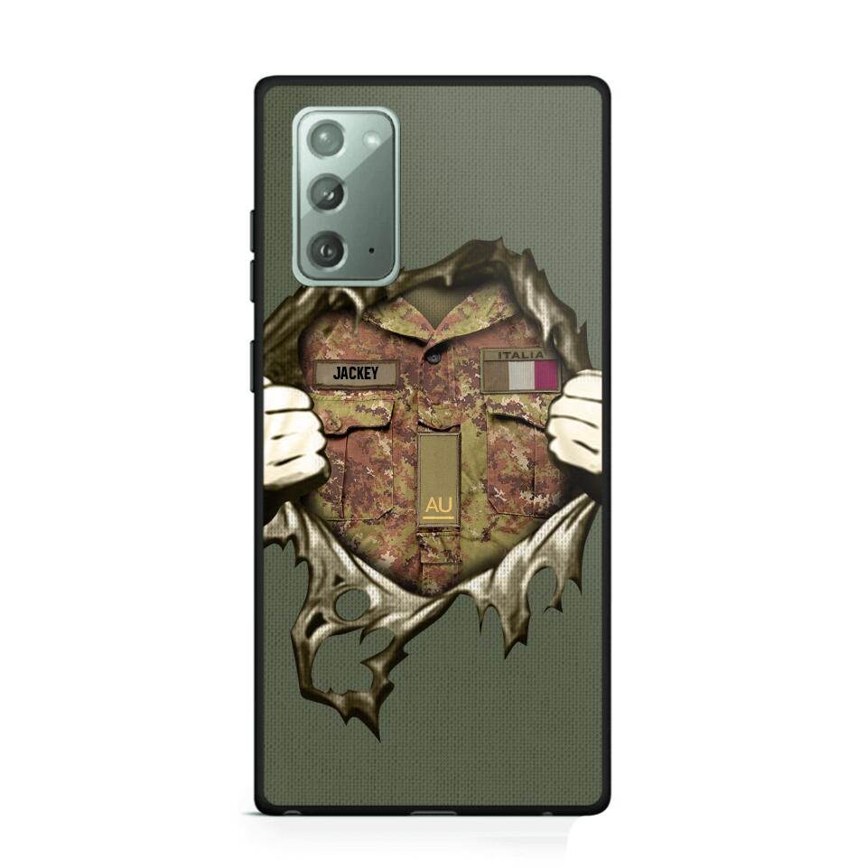 Personalized Italian Army Phone Case Printed 22JUL-HQ14