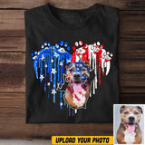 Personalized Pitbull Us Flag Tshirt Printed QTVQ1406