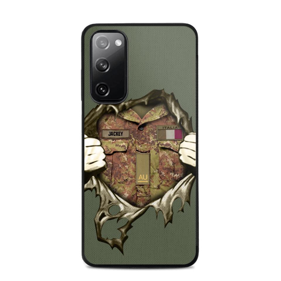 Personalized Italian Army Phone Case Printed 22JUL-HQ14