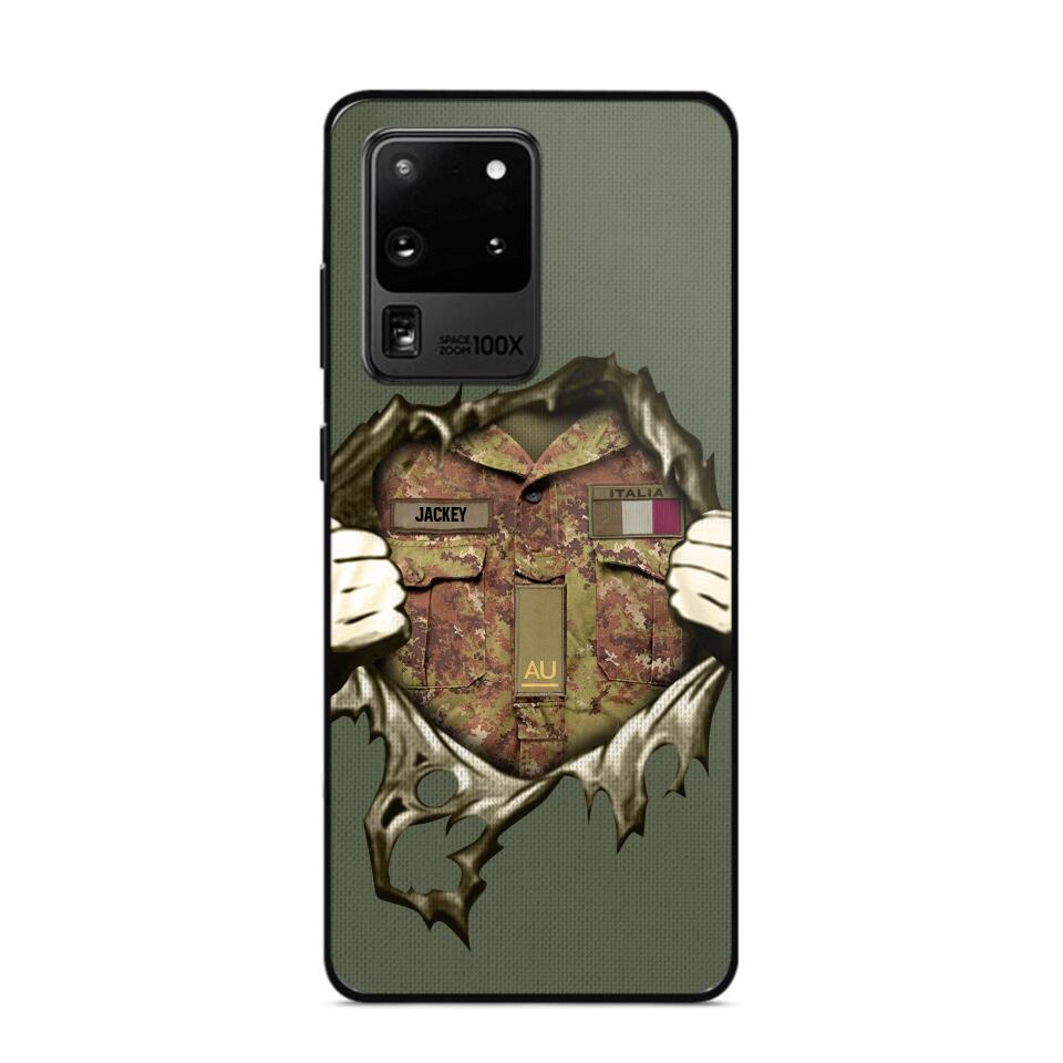 Personalized Italian Army Phone Case Printed 22JUL-HQ14