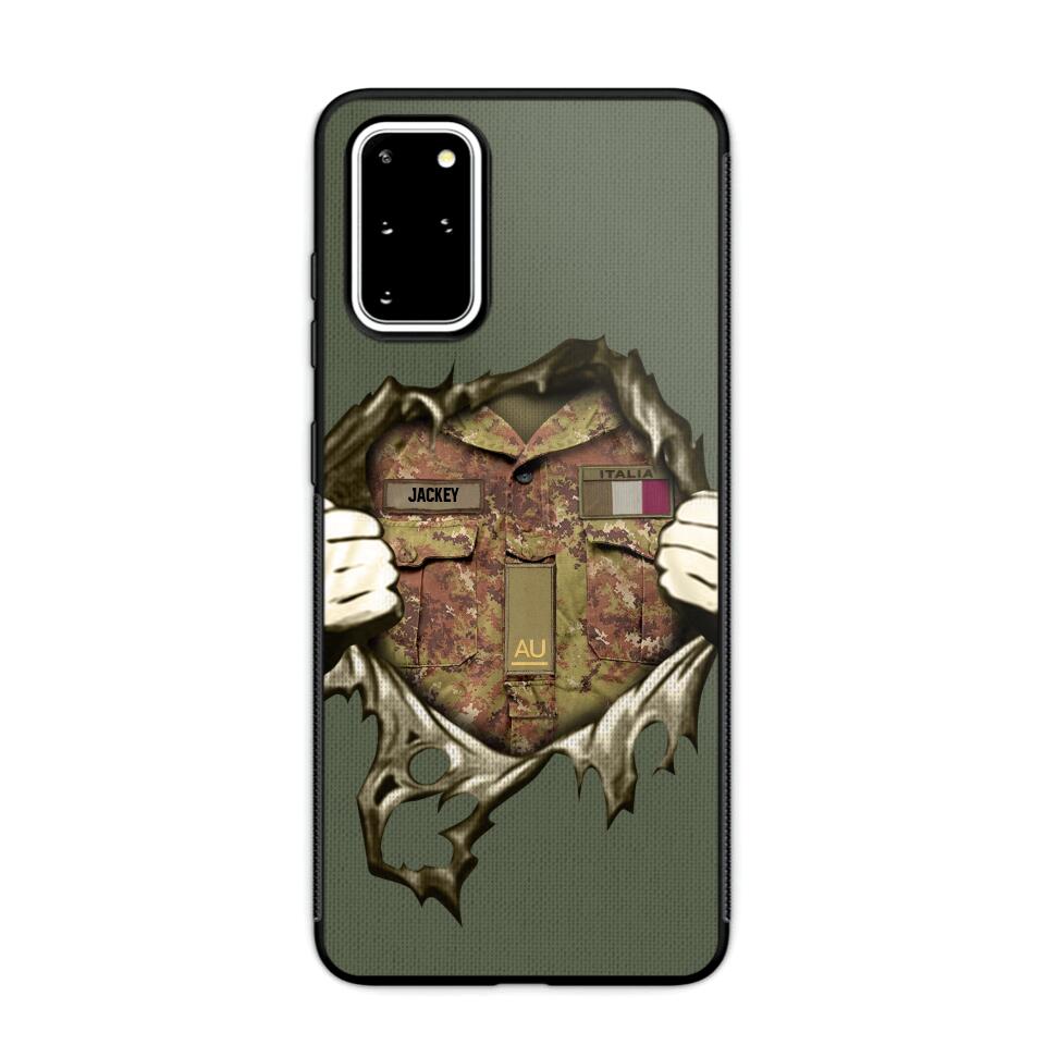 Personalized Italian Army Phone Case Printed 22JUL-HQ14
