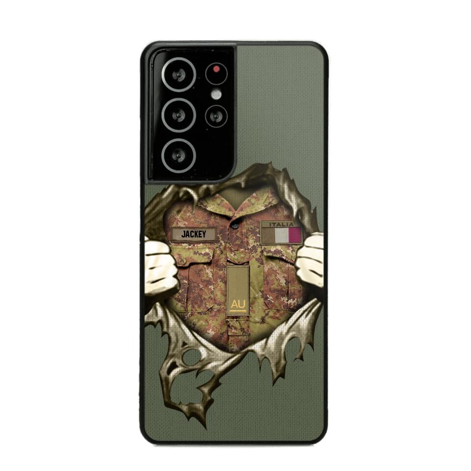 Personalized Italian Army Phone Case Printed 22JUL-HQ14