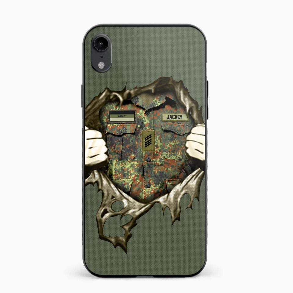 Personalized German Veterans/Soldier Phone Case Printed 22JUL-HQ14