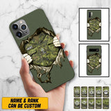 Personalized Canadian Veterans/Soldier Phone Case Printed 22JUL-HQ14