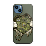 Personalized Canadian Veterans/Soldier Phone Case Printed 22JUL-HQ14