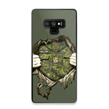 Personalized Canadian Veterans/Soldier Phone Case Printed 22JUL-HQ14