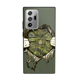 Personalized Canadian Veterans/Soldier Phone Case Printed 22JUL-HQ14