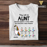 Personalized Aunt And Kid Tshirt Printed 22JUL-HY13