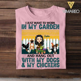 Personalized I Just Want To Work In My Garden Tshirt Printed NQĐT1506