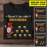 Personalized Blessed To Be Called Grandma Bee Tshirt Printed QTHY1606