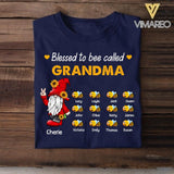 Personalized Blessed To Be Called Grandma Bee Tshirt Printed QTHY1606