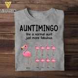 Personalized Auntimingo Like A Normal Aunt Just Mỏe Fabulous Tshirt Printed NQĐT1606