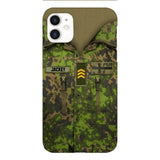 Personalized Finnish Army Camo Phone Case Printed 22MAR-HQ30
