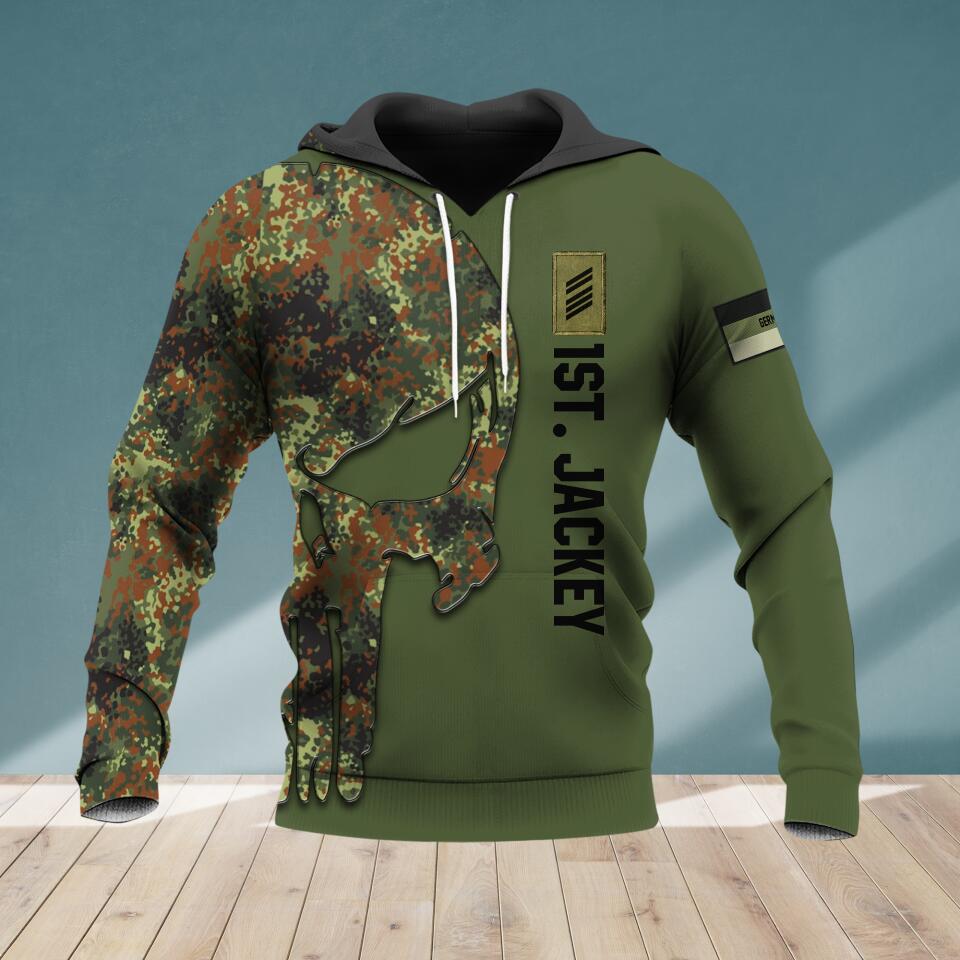 Personalized German Soldier Hoodie 3D Printed 22JUL-HQ17