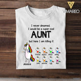 Personalized Aunt And Kid Tshirt Printed 22JUL-HY17