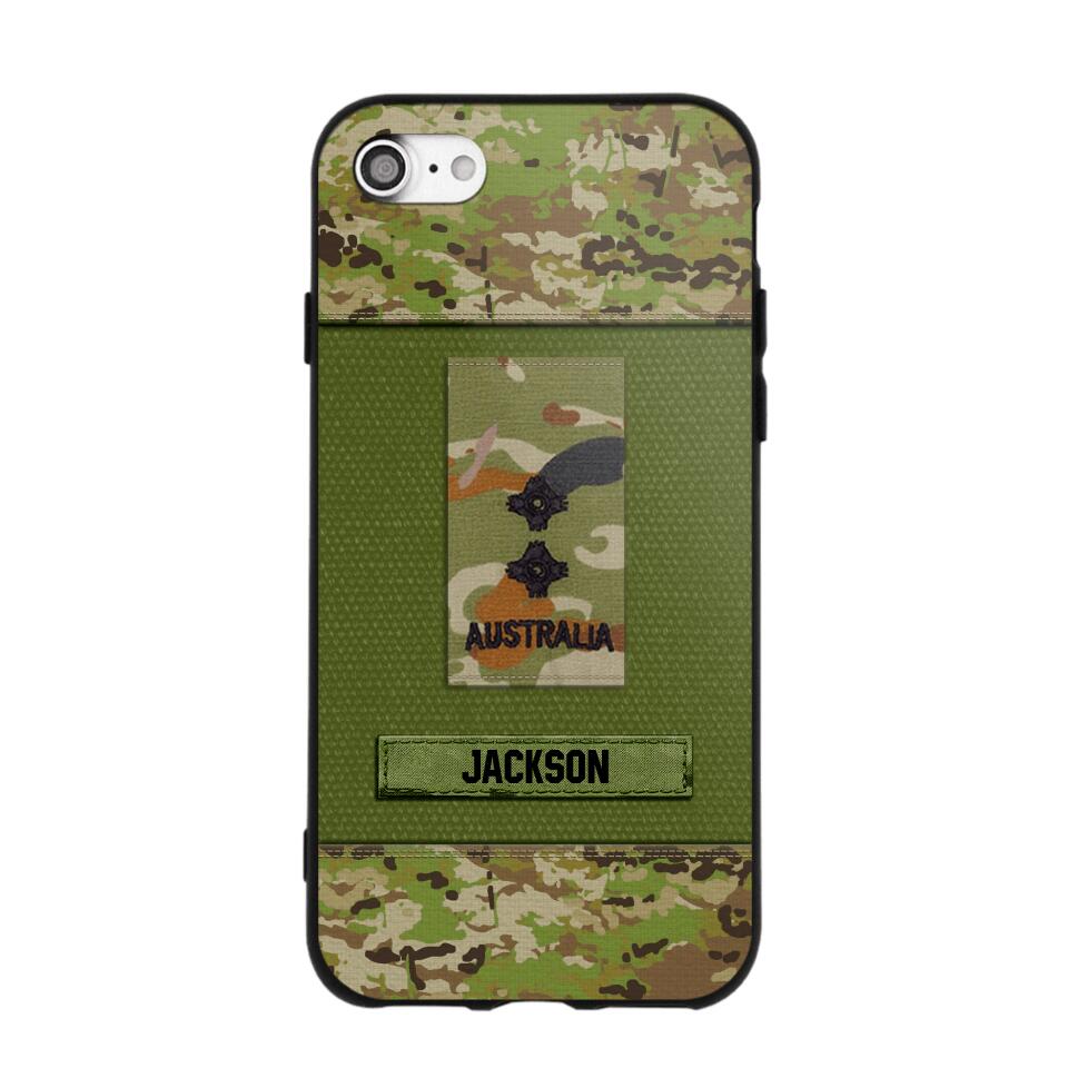 Personalized Australian Soldier Camo Phone Case Printed 22JUL-DT17
