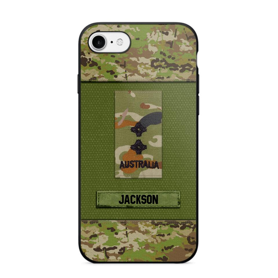 Personalized Australian Soldier Camo Phone Case Printed 22JUL-DT17