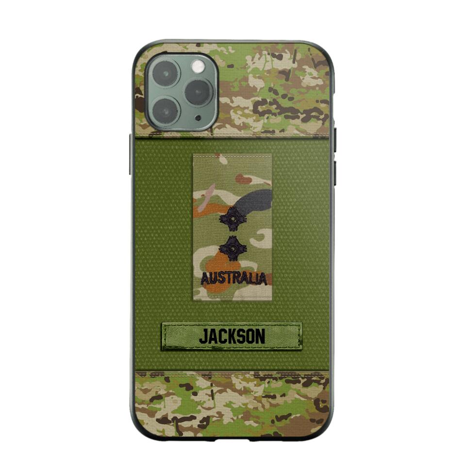 Personalized Australian Soldier Camo Phone Case Printed 22JUL-DT17