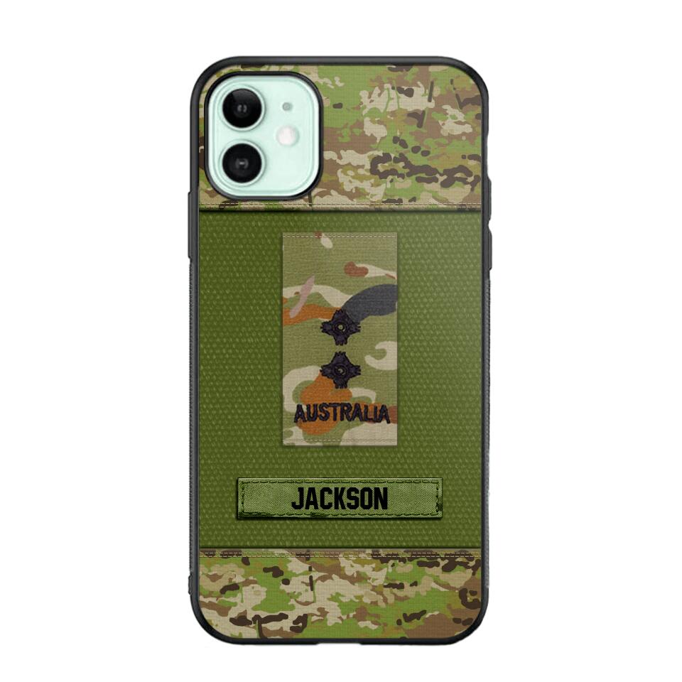 Personalized Australian Soldier Camo Phone Case Printed 22JUL-DT17